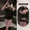 Amor como lencería coqueta mujer tentación sexy mujer recién casada joven provocando uniforme de deseo puro sin entrepierna no es necesario quitarse 8090