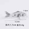 Llavero de mini carpa koi de simulación de 5,2 cm, pez de la suerte, colgante para bolsa de pez dorado, adornos de escena de peces ornamentales
