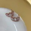 Brincos de Metal com Olho de Gato de Zircônia para Mulheres Coreia do Sul Nicho Retro Personalidade Versátil Simples Elegante Moda Brincos Brincos