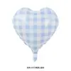 ISN Coreano 18 polegadas Amor Listrado Quadrado Amor Cena de Aniversário Layout Adereços de Foto Balão de Amor Atacado