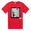 Camiseta de algodão preta e branca de manga curta com balão e menina de Banksy Summer, grafite artístico masculino e feminino, camiseta curta