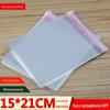 Saco de embalagem para roupas espesso 15*21cm saco OPP saco plástico transparente saco pequeno autoadesivo atacado