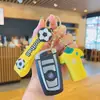 Llavero de Jersey de Estrella Clásica de la Copa Mundial de Fútbol Mundial Creativo Colgante de Recuerdo para Bolso de Persona, Llavero de Coche