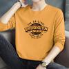 Camiseta de Algodão Puro de Manga Longa para Meninos 2026 Nova Outono Fina Gola Redonda Camisa Camiseta Camada Interna 100% Algodão Camiseta Básica