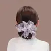 Elástico de Cabelo de Renda de Fada da Primavera para Mulheres 2026 High-End Rabo de Cavalo Baixo Coque Flor Elástico de Cabelo Corda de Cabelo Acessórios de Cabelo