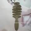 Novo Pente de Cabelo Oco em Formato de Pinha do Fabricante, Design Oco para Circulação de Ar, Secagem Rápida, Cria Facilmente um Penteado de Coroa Alta