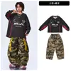 Ropa de moda para niños de Street Dance Hip Hop Ropa Hip Hop Camuflaje para Niños Atuendo para Actuación Callejera Conjunto para Espectáculo de Baile Infantil