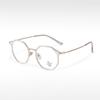 S11970 moda de celebridad de internet marco de gafas poligonal con pegamento dorado montura de gafas lisa para cara grande delgada tendencia de miopía marco de gafas al por mayor