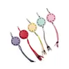 Cable de Datos de Regalo al por Mayor de Fábrica Uno a Tres Macarrón Logo Personalizado Silicona Retráctil Carga Rápida Cable Tres en Uno