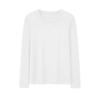 Camiseta de manga larga con hombros descubiertos para mujer, talla grande, para otoño e invierno, terciopelo alemán, color liso, top interior para cubrir la carne y estilizar, camisa base, Ins, moderna