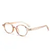 2026 Novo Estilo Menina Excêntrica Retrô Oval Pequena Armação Estilo Nerd Óculos Sem Grau, Podem Ser Personalizados com Lentes de Grau, Armações de Óculos Tendência