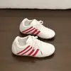 Zapatos de mujer estilo ballet con cordones de piel suave, zapatillas de entrenamiento alemanas, zapatos Forrest Gump de suela blanda, zapatillas blancas versátiles, cómodas, casuales, deportivas