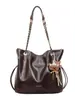 Bolso de moda estilo coreano para mujer, nuevo modelo 2026 para el uso diario, bolso cruzado simple de color sólido, bolso de cadena de gran capacidad, bolso de hombro