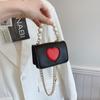 Bolso bandolera de hombro con diseño de amor, estilo coreano, primavera y verano 2025, accesorios para niños y niñas, bolso cuadrado pequeño.