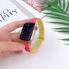 Correa deportiva magnética de silicona de dos colores con forma de estrella del color adecuada para Apple applewatch345678 generación SE
