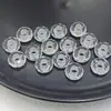 Contas de Ábaco Facetadas de 15mm com Furos Grandes, Contas Mabe Planas para Correntes de Celular e Acessórios de Chaveiro DIY