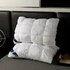Almohada de Pan Trenzado de Hotel Cinco Estrellas, Núcleo de Almohada para Uso Doméstico, Almohada Cervical Lavable para Adultos, Almohada Individual/Doble