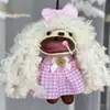 Encantador perrito peludo con la lengua fuera, llavero para bolso, colgante de dibujos animados natural, semillas de terapia de sonido curativas, popular en zonas escénicas, amuleto divertido y adorable