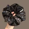 Novo Scrunchie Estampa de Leopardo para Mulheres Acessório de Cabelo de Alta Qualidade Laço de Cabelo Dupla Camada de Outono para Mulheres Prendedor de Rabo de Cavalo Scrunchie