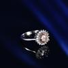 Deseo de Amazon Comercio Exterior Transfronterizo Explosiones Estilo Europeo y Americano Platino Anillo Rosa en Forma de Corazón Moda Simple