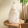 Bolsa de Almacenamiento para Viaje Malla Hueca Bolso Tote Bolsillo con Cordón Plegable Ultraligera Bolsa de Playa Neceser Transfronteriza