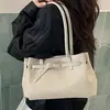 Nova bolsa de palha tecida casual para o dia a dia para mulheres, bolsa de ombro de grande capacidade, bolsa de mão simples e versátil estilo coreano para o trabalho