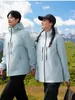 Nueva ropa de asalto tres en uno antisalpicaduras agua para hombre forro polar aislamiento resistente al frío senderismo al aire libre chaqueta para mujer