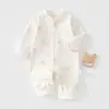 Mameluco para Bebé con Cierre en la Entrepierna, Algodón Clase A, Sin Costuras, Mono para Bebé de Primavera y Otoño, Ropa para Gatear al Aire Libre, Mameluco para Bebé de Estilo Nuevo