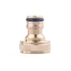 Conector de Tubería de Agua de Cobre Rosca de 6 Puntas 3/4 Rosca Interna Mameluco Impermeable Conexión Rápida Accesorios para Grifo y Pistola de Agua para Lavado de Autos Estándar Americano
