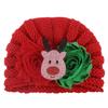 Gorro de bebé nuevo de Navidad europeo y americano, bonito gorro de punto cómodo para niños, gorro cálido para bebé.