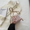 Bolso pequeño de hombro cruzado de nicho de moda popular de este año para mujer 2022 nuevo bolso cuadrado pequeño estilo Chiang de lana con cadena pequeña