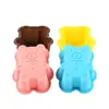 Nueve likes Molde de silicona para pastel con forma de animal de 7 cm, bandeja para hielo de jabón, bloque de cera, capacillo para muffins, molde para galletas, DIY en stock