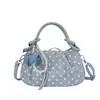 Bolsa de Dumpling Tendência de Verão Mais Vendida 2026 Nova Versátil Bolsa Transversal Feminina Super Popular Nicho Bolsa de Mão de Bolinhas
