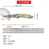 Navaja plegable de acero de Damasco transfronteriza, Cuchillo para frutas, Cuchillo portátil para exteriores, Cuchillo hecho a mano, Cuchillo con mango turquesa