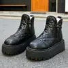 Nuevas Botas de Nieve para Mujer 2025 que Aumentan la Altura, Botines Cortos Forrados de Polar, Zapatos de Algodón Cálidos para Mujer, Botas Casuales Populares de Suela Gruesa