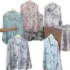 Conjunto de Estilo Nacional Retro Teñido Liso, Nuevo Estilo Chino, Pijama de Seda Helada para Mujer, Se Puede Usar Afuera, Pantalones Largos, Ropa de Casa con Pintura a Tinta