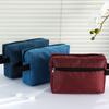 Bolsa de aseo para hombre portátil para viajes de negocios, bolsa cosmética de gran capacidad, bolsa de almacenamiento de viaje de tela Oxford impermeable, en stock