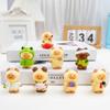 Caixa Surpresa Pato Feliz Desenho Animado Fofo Tendência Figura de Resina Gaga Baby Ornamento para Mesa de Casa/Escritório Todos os Dias