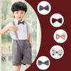 Corbata de lazo británica para niños, pin de corbata de lazo de seda tapiz, disfraz de niña de las flores para bebé, accesorios de lazo, una generación de cabello