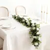 Enredaderas de Eucalipto Artificiales Verdes, Enredaderas Largas de Rosas, Plantas con Flores Falsas para Paisajismo y Decoración del Hogar, Envío Transfronterizo