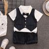 Traje de Niño Verano Bebé 1 Año Vestido de Banquete Primavera y Otoño Ropa para 2 Semanas Infantil Niños Cumpleaños Traje de Caballero