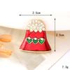 Acessórios de Roupa Árvore de Natal com Pedras Preciosas da Moda, Tamancos Versáteis de Boneco de Neve em Liga de Zinco, Acessórios DIY