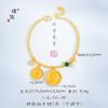 Tienda de oro con arena de oro perla francesa diamante arpa pulsera femenina nicho moda joyería exquisita para novia