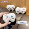 Pelúcia de expressão de desenho animado dente humor pingente chaveiro de bolsa boneca de brinquedo engraçada para casal pequeno acessório