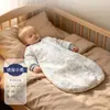 Saco de Dormir de Seda de Amora Bibiwan de Anyang para Bebê Outono e Inverno Espessado Classe A para Recém-Nascidos Tudo-em-Um Anti-Susto