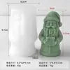 Jiahui Mei Velas Aromáticas de Papai Noel Transfronteiriças Molde de Silicone Vela Artesanal de Natal DIY Ornamento