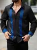 2025 Nova Moda Casual Versátil Elegante de Alta Qualidade Camisas Masculinas de Manga Longa com Estampa 3D para Exportação Europeia e Americana