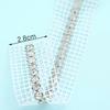 Venda Quente Cruzada Strass 6mm Malha de Strass de Linha Única Fita de Código de Barras Materiais para Roupas Sapatos Acessórios para Mala DIY Acessórios para Joias