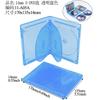 Paquete de 1-4 Cajas para Video 4K Blu-ray DVD Caja de Almacenamiento para DVD Caja de Plástico para BD CD Caja para Grabar CD