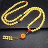Pulsera de ámbar fragante hecha a mano, collar budista de 108 cuentas, pulsera de ámbar de múltiples vueltas, pulsera de ámbar, cadena para suéter, Rusia